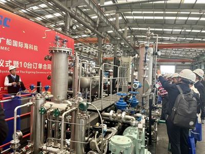 填补空白 引领未来 我国自主首台船舶甲醇燃料供给系统问世
